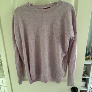 J. Crew cashmere lilac crewneck sweater
